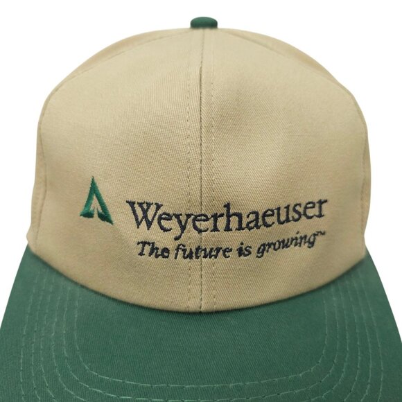 Weyerhaeuser Embroidered Logo Snapback Cap Trucker Baseball Hat K Products - Picture 7 of 14